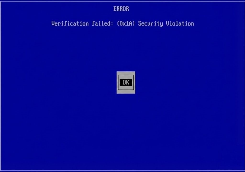 Предложение нажать любую клавишу для входа в управление ключами