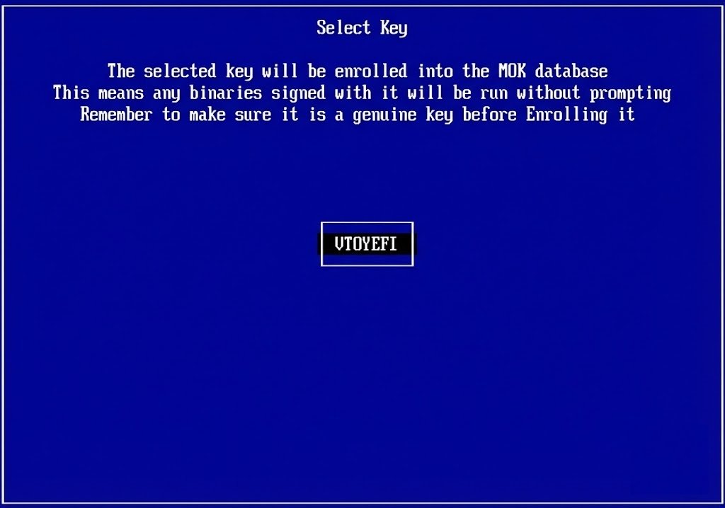 Выбор файла сертификата для регистрации ключа