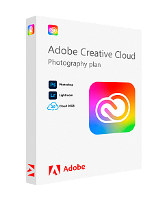 Adobe Creative Cloud (Photoshop + Lightroom) — 12 месяцев / для зарубежных аккаунтов