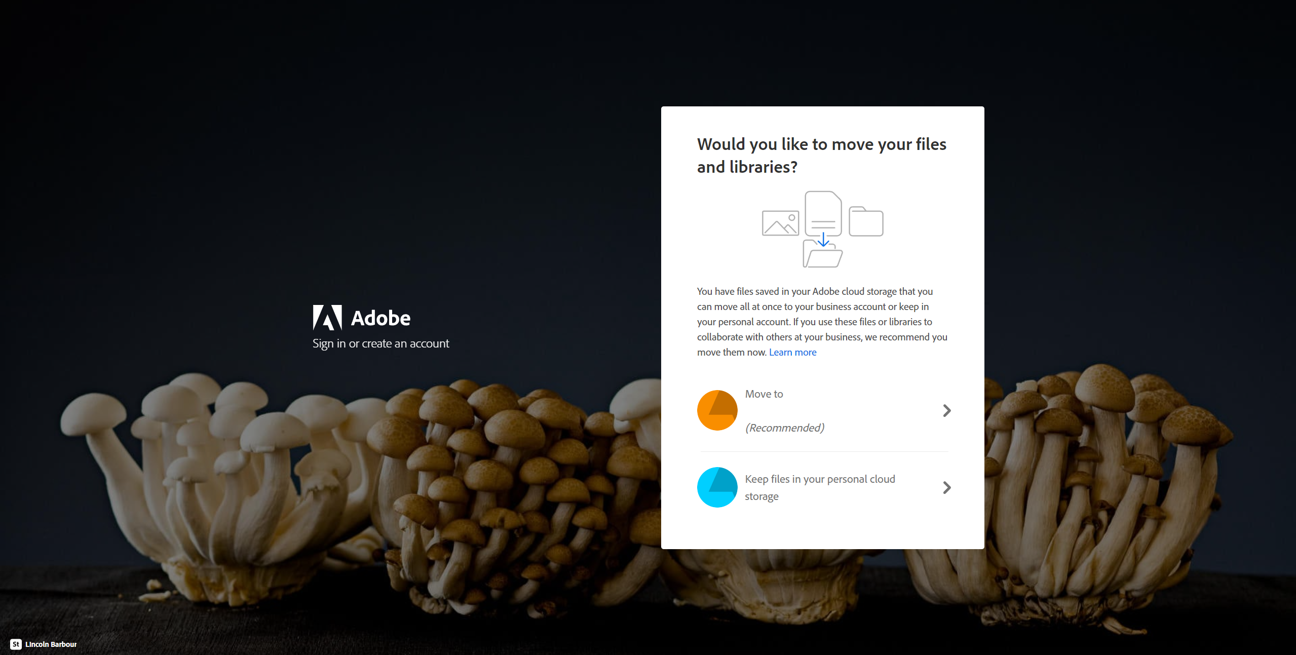 Подключение к команде для использования Creative Cloud