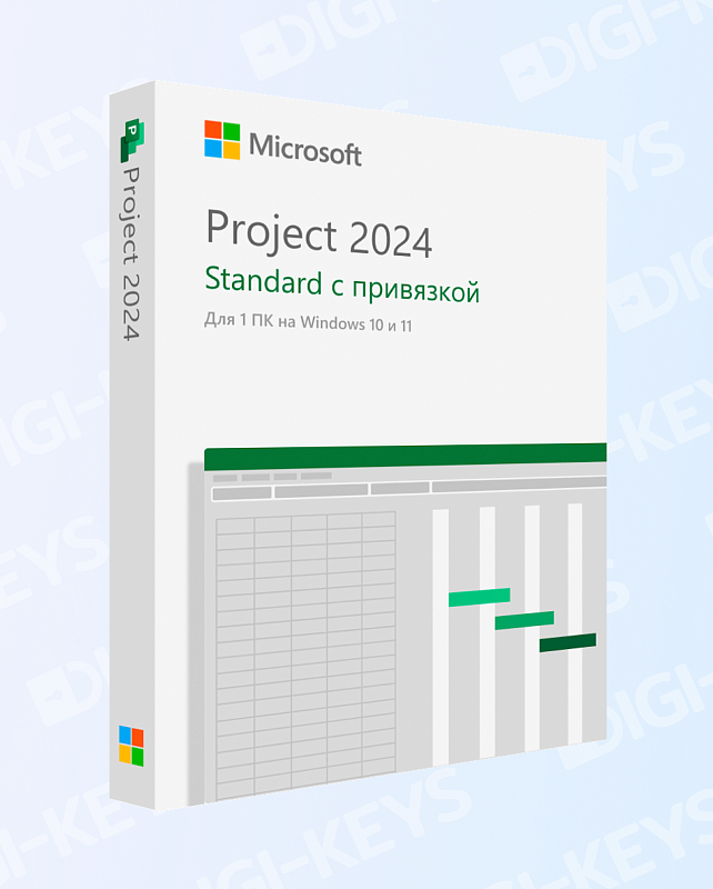 Microsoft Project 2024 Standard — бессрочный ключ с привязкой