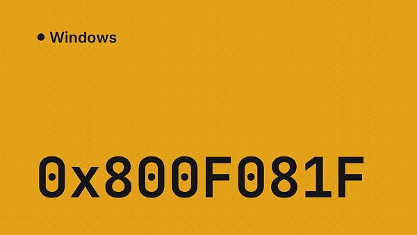 Ошибка 0x800F081F в Windows: причины и решение