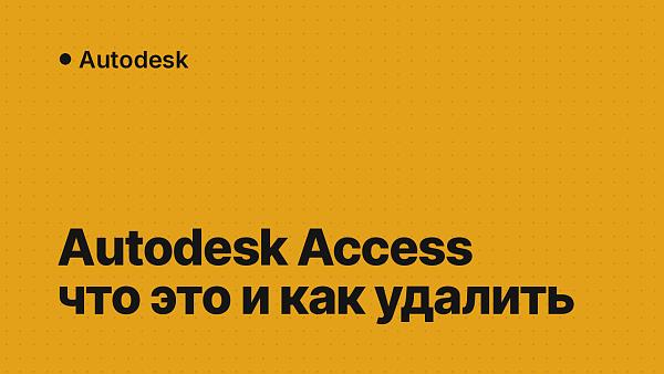 Autodesk Access: что это за программа и можно ли её удалить