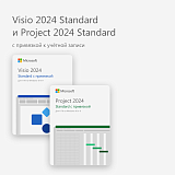 Visio 2024 Standard и Project 2024 Standard (с привязкой к учётной записи)