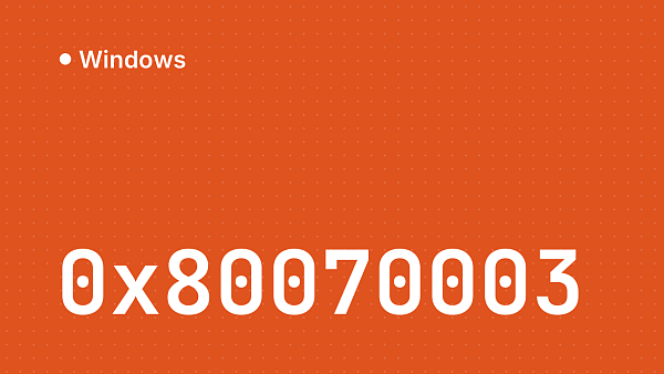 Как исправить ошибку при активации Windows 0x80070003