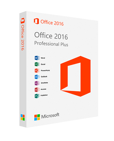 Microsoft Office 2016 Professional Plus — бессрочный ключ с привязкой