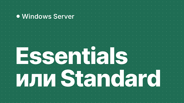 Windows Server Essentials и Standard: разница и выбор