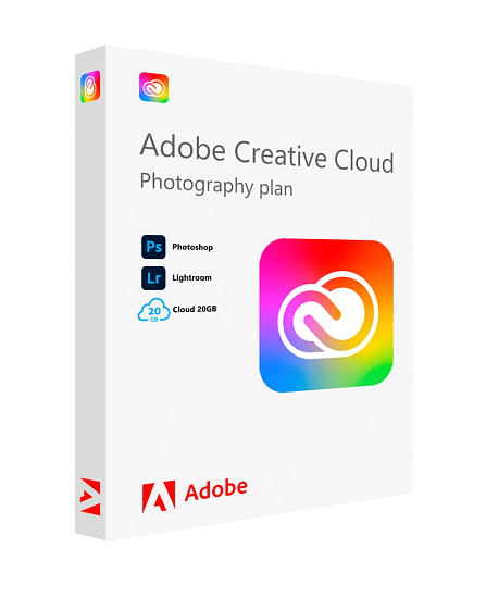 Adobe Creative Cloud для фотографов — 12 месяцев (Великобритания)