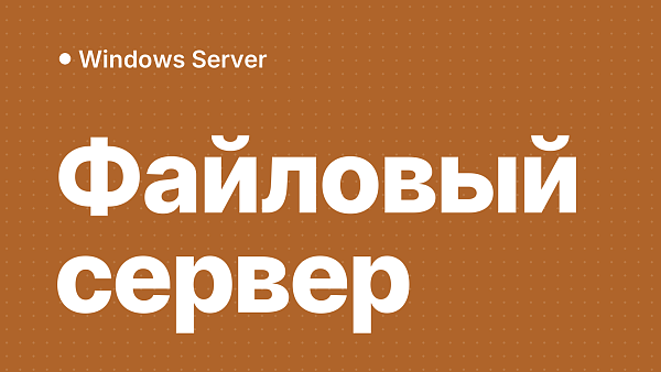 Windows Server для файлового сервера и общих папок