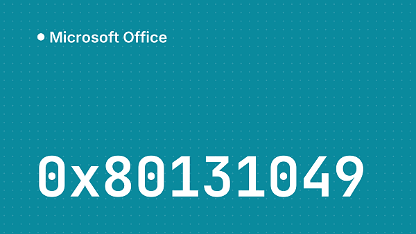 Ошибка 0x80131049 при установке Microsoft Office: решение