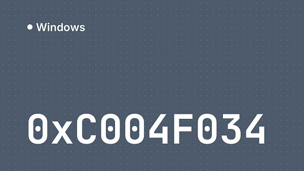 Ошибка 0xC004F034 при активации Windows: причины и решение