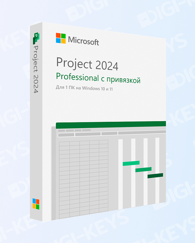 Microsoft Project 2024 Professional — бессрочный ключ с привязкой